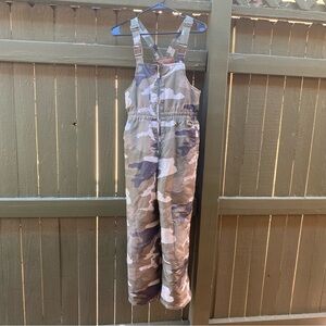 Faded Glory Camouflage Snow Bib Overalls
